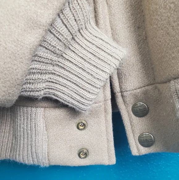 Vintage Tan Bomber Jacket with Red Plaid Lining - Picture 10 of 10